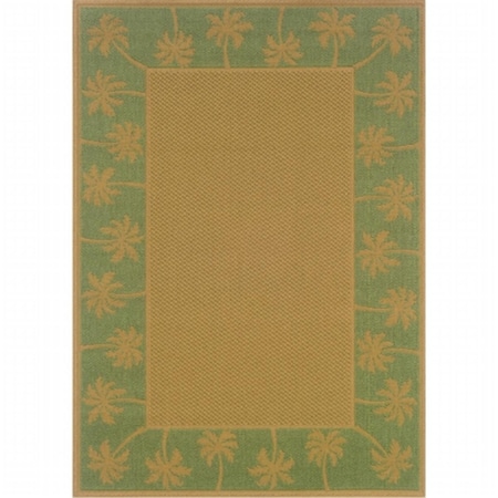 Sphinx By Oriental Weavers Rug, Lanai 606F6 9x13 Rectangle - Beige/ Green-Polypropylene L606F6259396ST